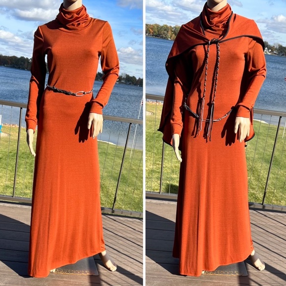 Joshua Tree Maxidress & Braided Cape Set! EUC! - Picture 3 of 16